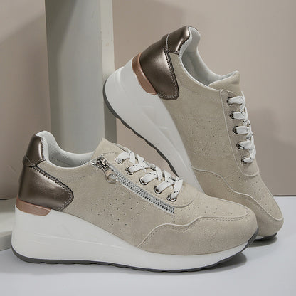 Lace-Up Sneakers with Roman Style