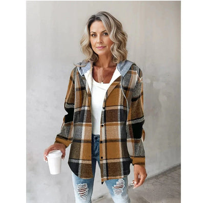 Ladies' coat checkered