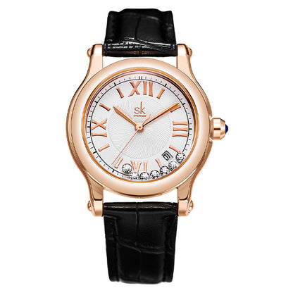 Ladies Diamond Sand Flow Quartz Watch