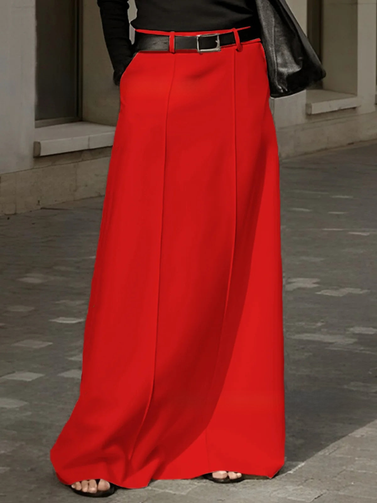 Ladies Fashion Swing Long Skirt