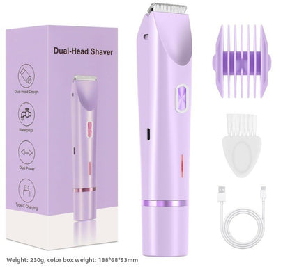 Ladies' hair trimming and shaving instrument