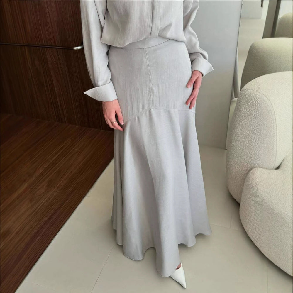Ladies Long Sleeve Shirt and Skirt