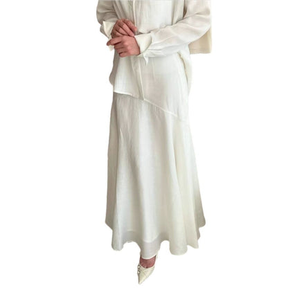Ladies Long Sleeve Shirt and Skirt