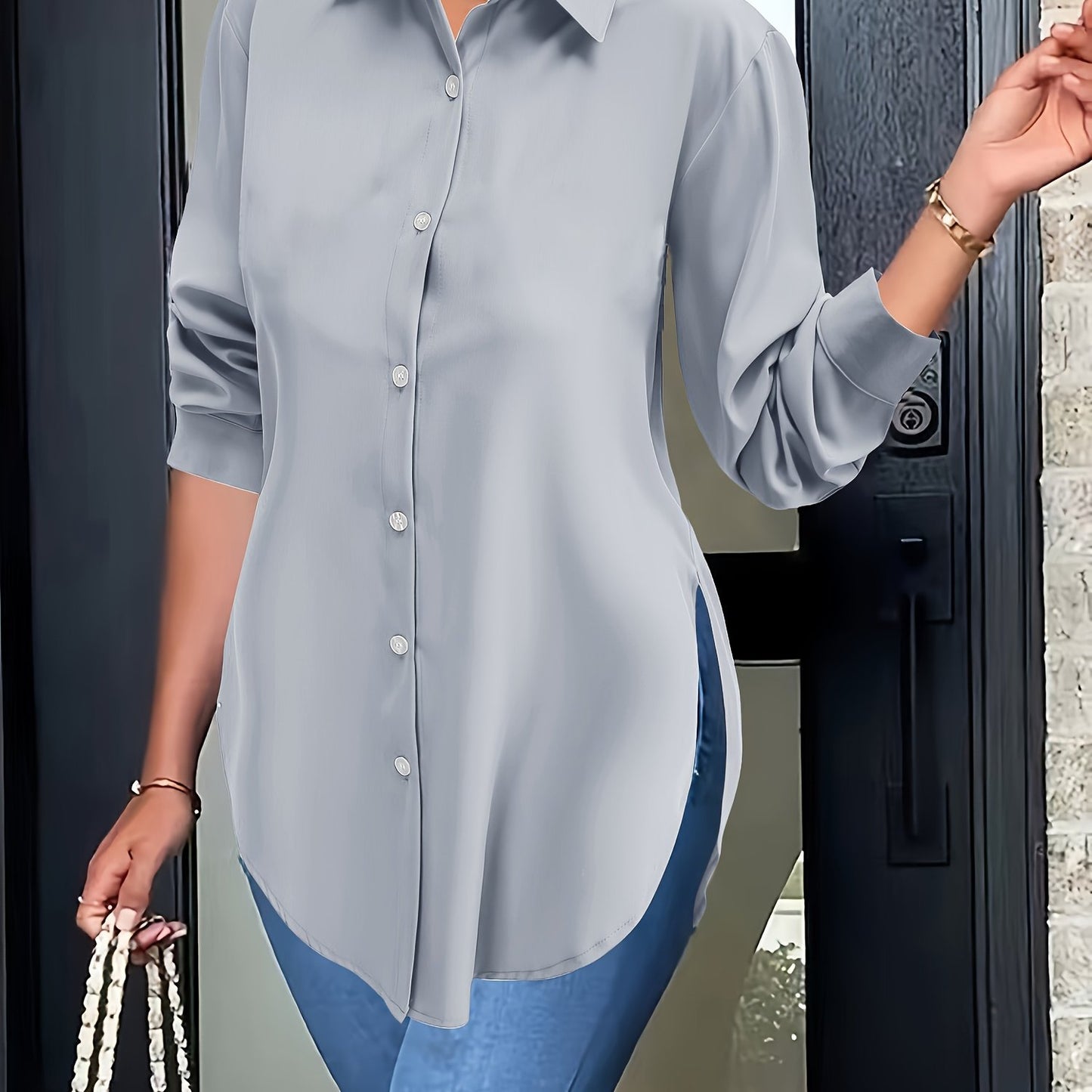 Ladies' long-sleeved shirts