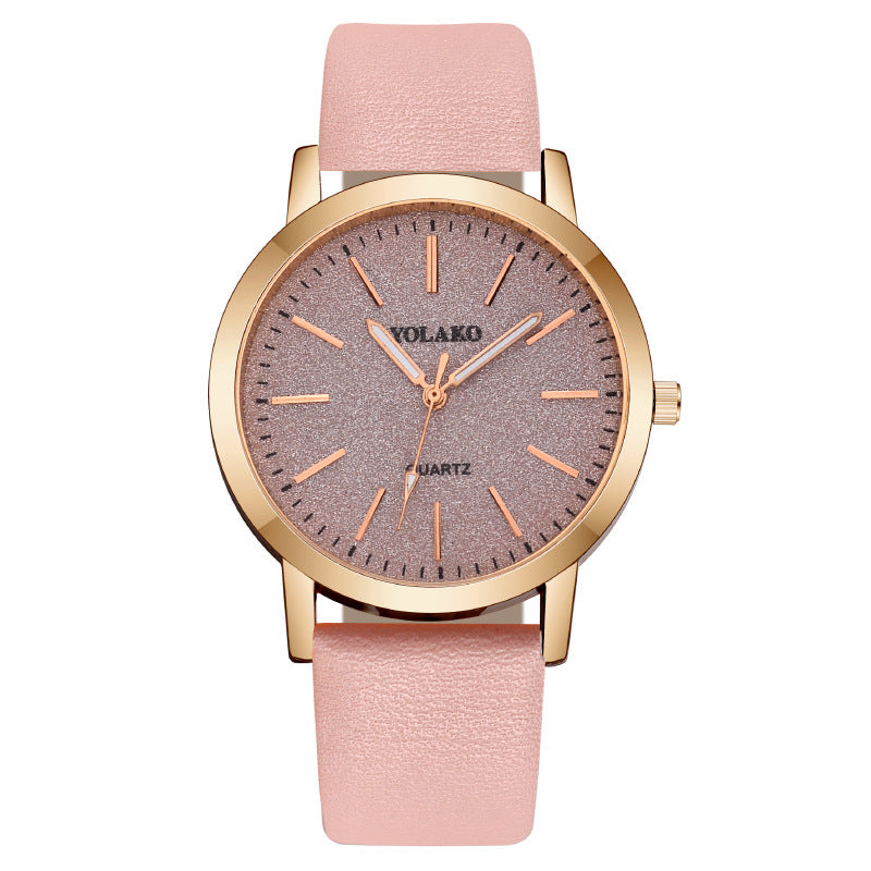 Ladies Quartz Watch Leather Strap