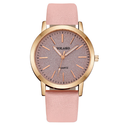 Ladies Quartz Watch Leather Strap