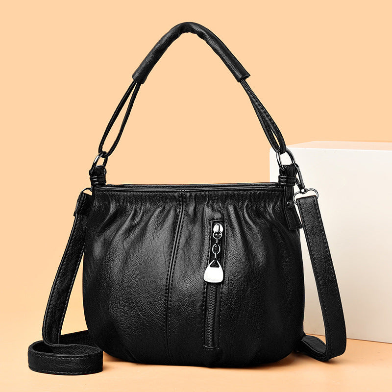 Ladies' single-shoulder multi-layered large-capacity crossbody bag