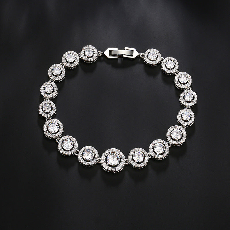 Ladies' waterdrop zircon bracelet