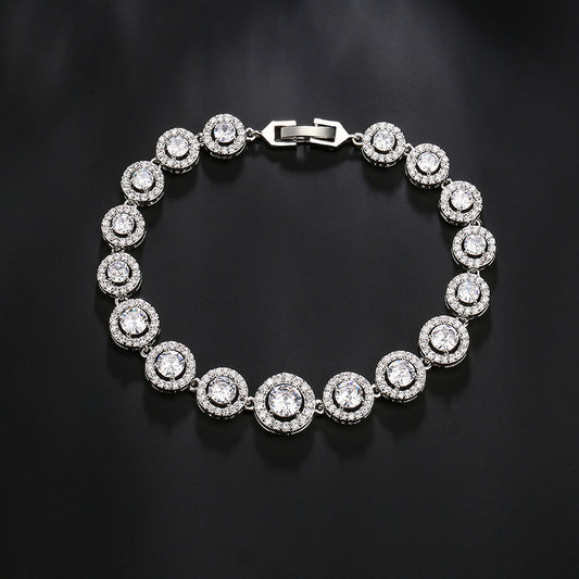 Ladies' waterdrop zircon bracelet