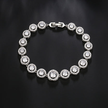 Ladies' waterdrop zircon bracelet
