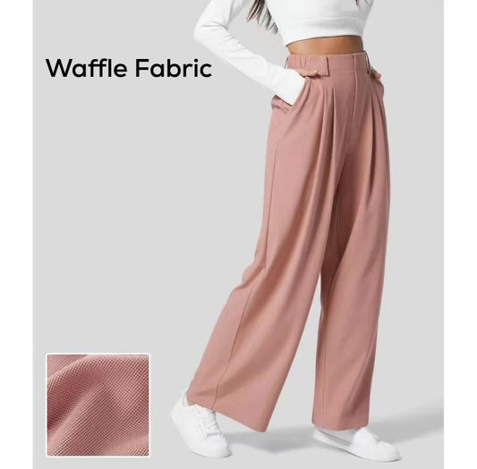 Lady high-waisted wide-leg pants