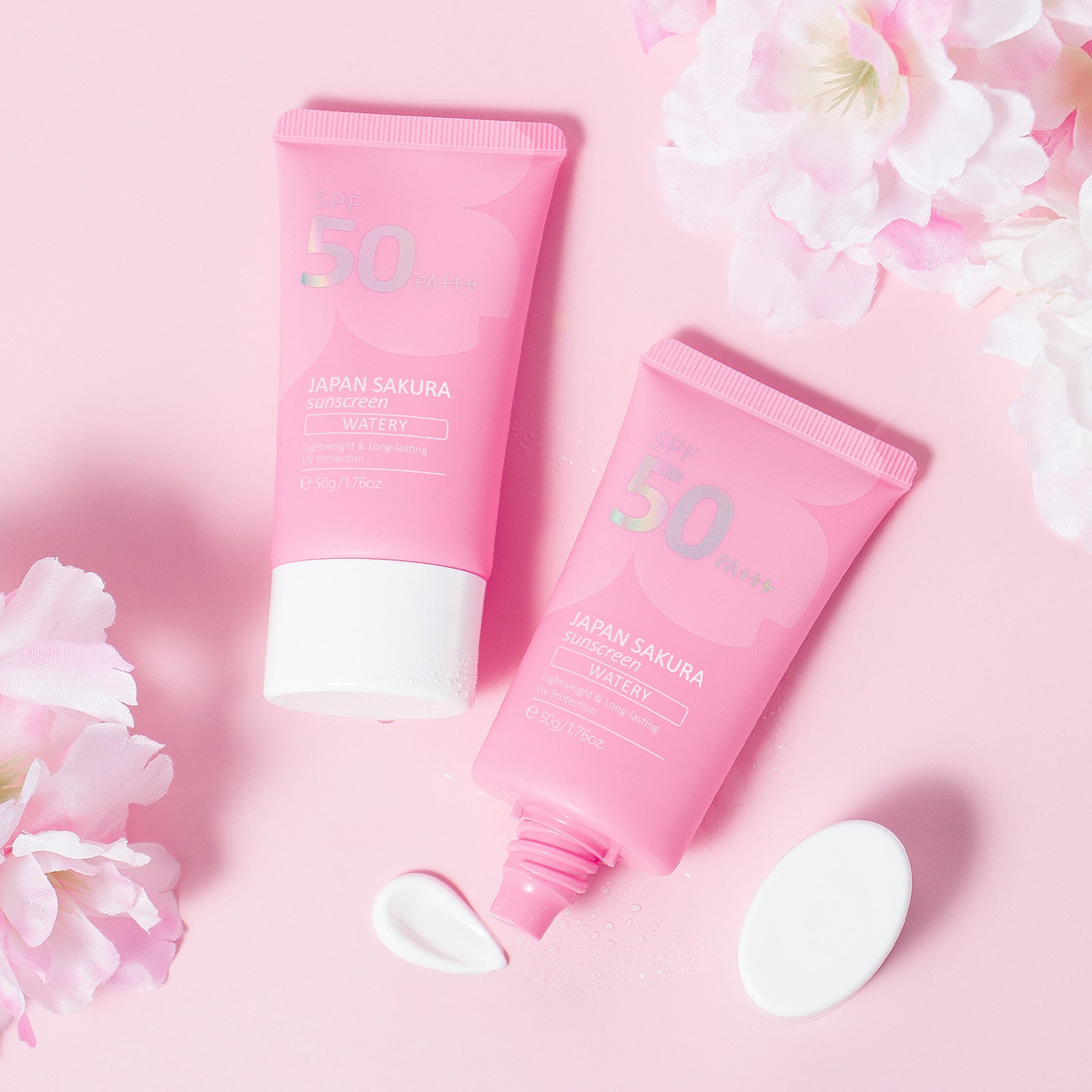 LAIKOU Cherry Blossom Sunscreen Moisturizing Cream 50g