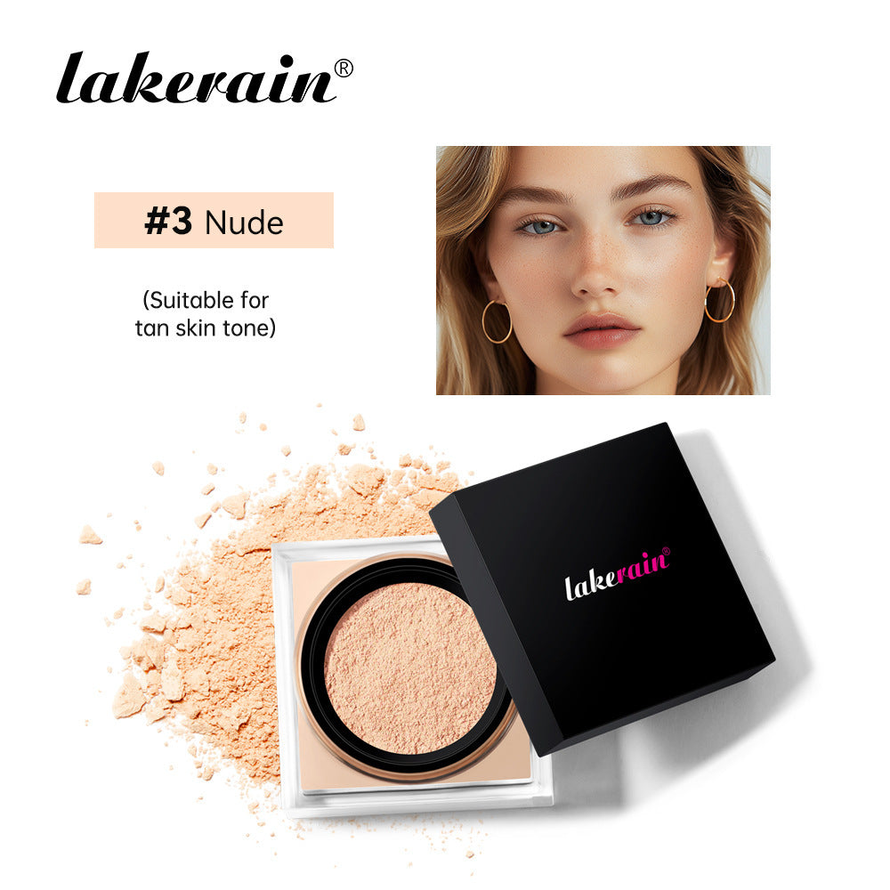 lakerain square box loose powder