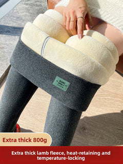 Black - high waist brushed 280g