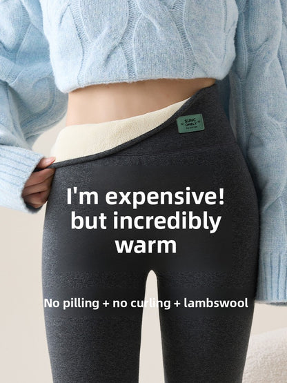 Lamb fleece thermal pants