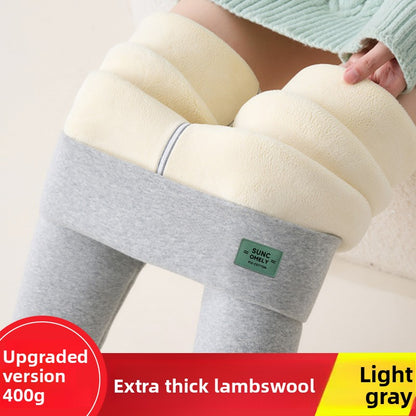 Lamb fleece thermal pants