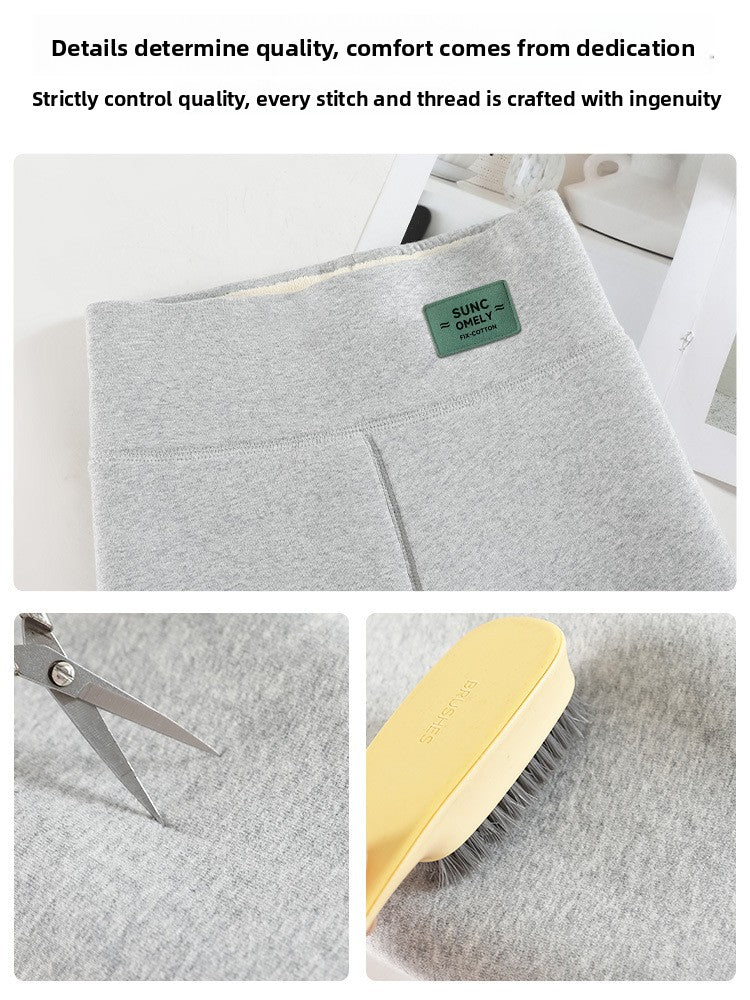 Lamb fleece thermal pants