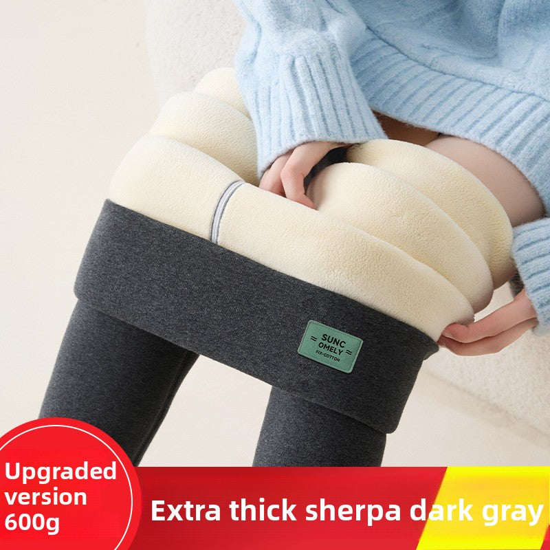 Lamb fleece thermal pants