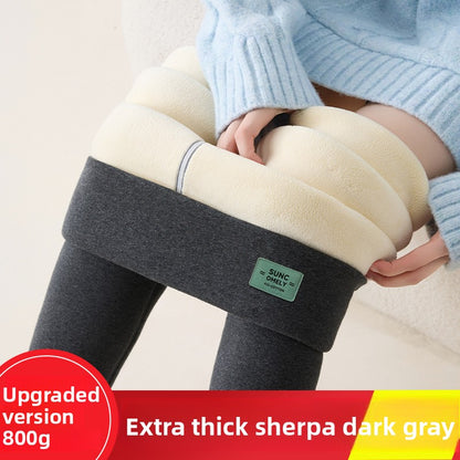 Lamb fleece thermal pants
