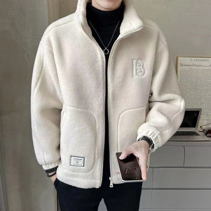 Lamb fur cotton jacket outerwear