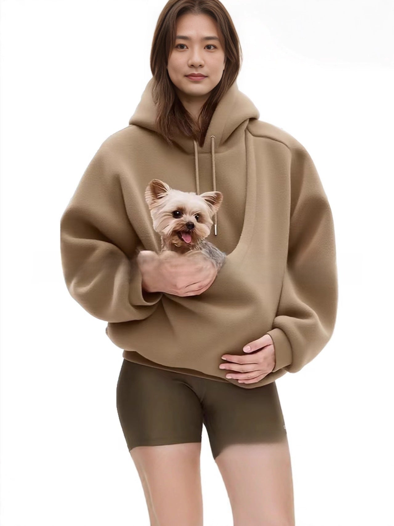 Lamb's wool hooded sweatshirt