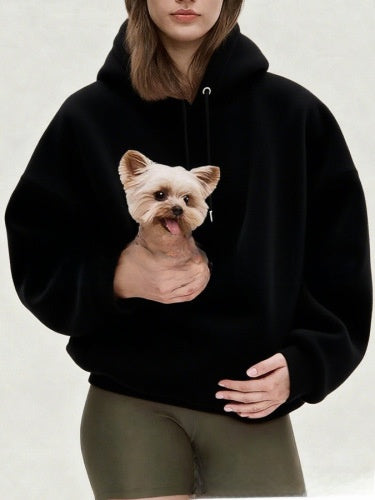 Lamb's wool hooded sweatshirt