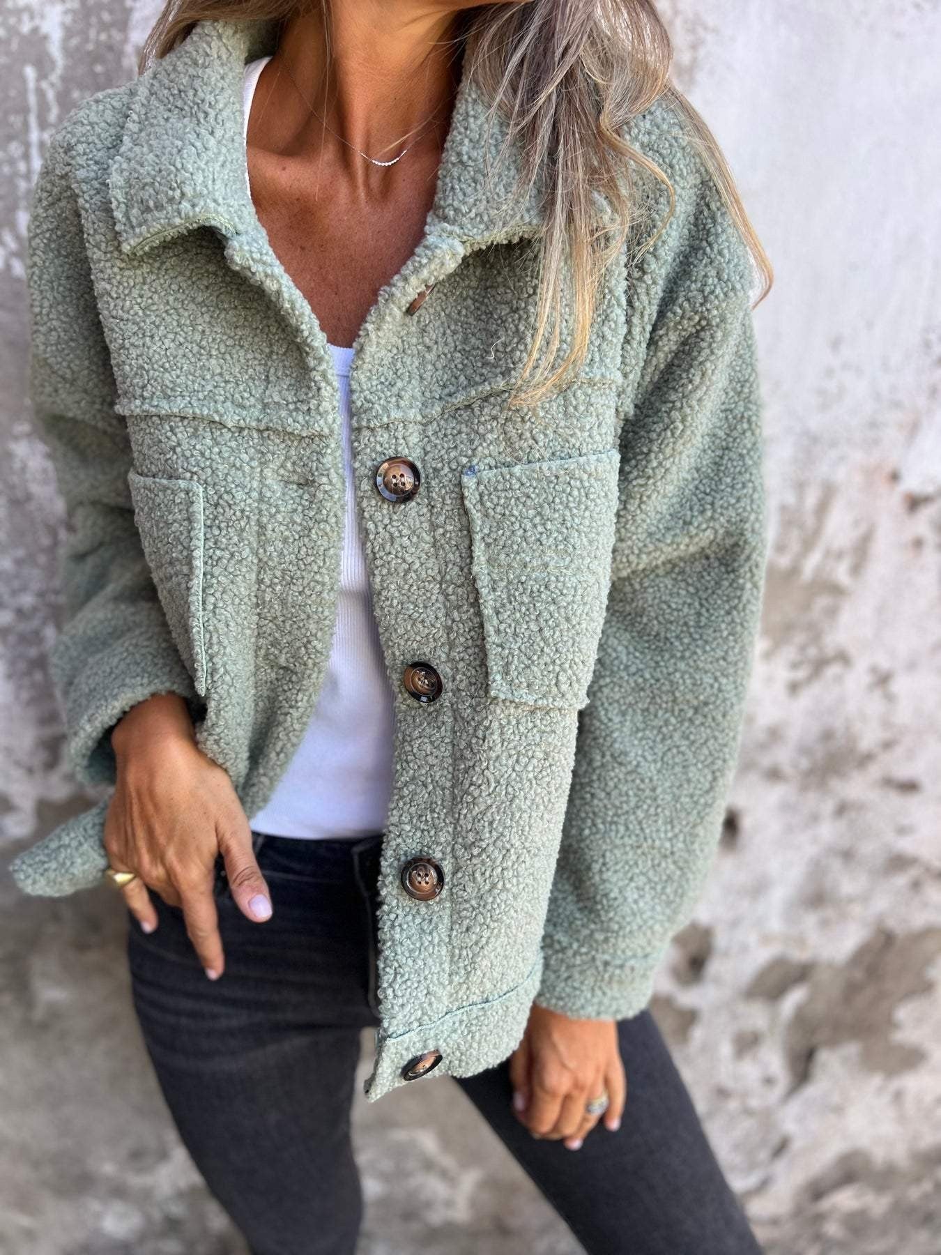 Lamb wool coat
