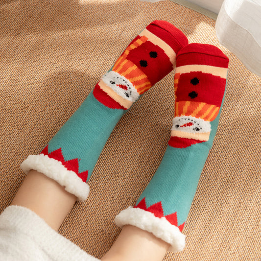 Lambskin floor socks