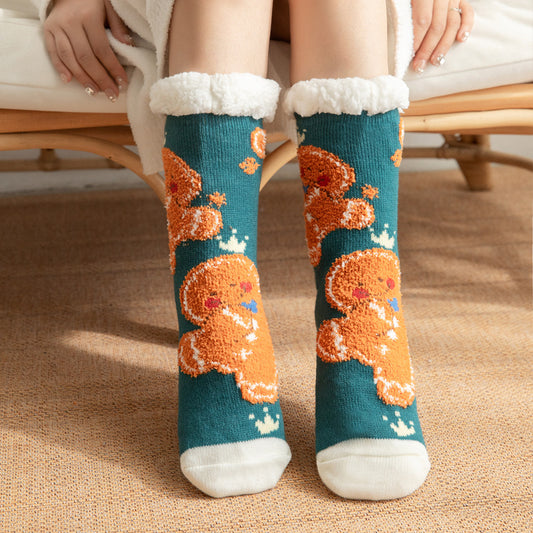 Lambskin floor socks