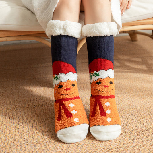 Lambskin floor socks