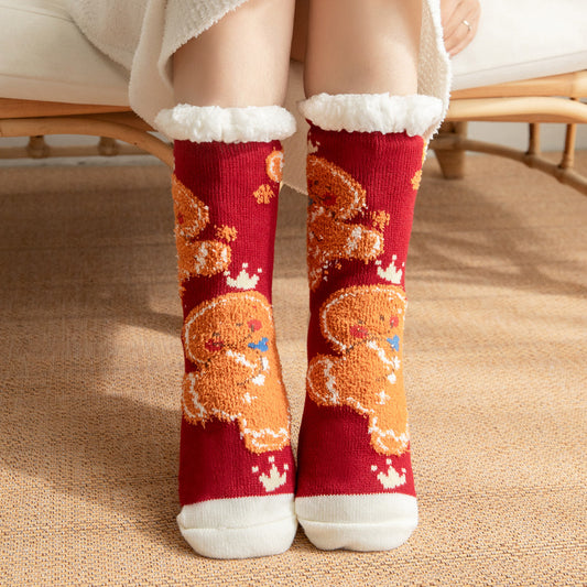 Lambskin floor socks