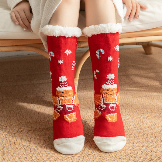 Lambskin floor socks