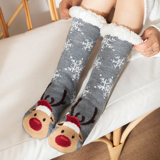 Lambskin floor socks