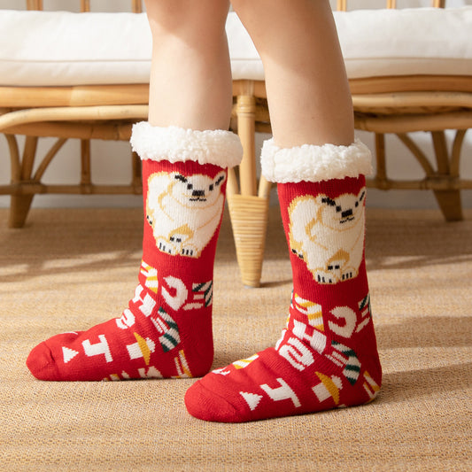 Lambskin floor socks