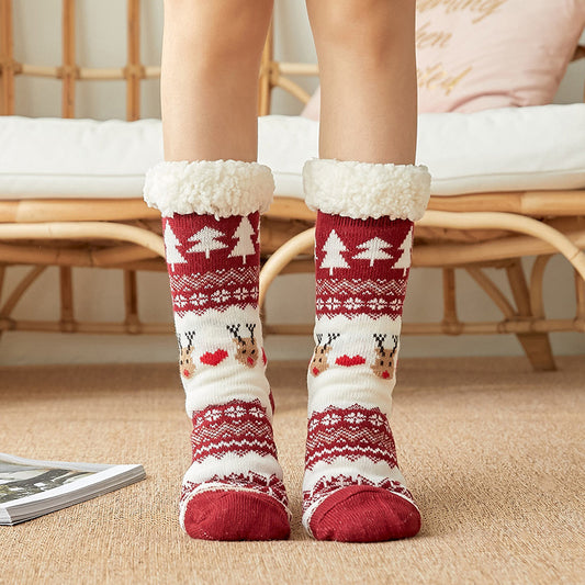 Lambskin floor socks