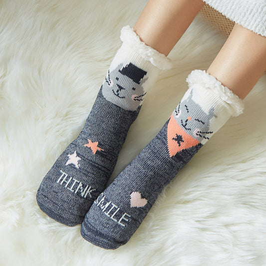 Lambskin floor socks