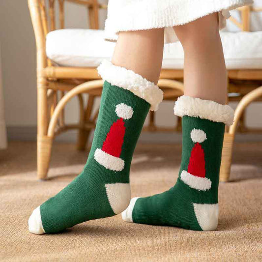 Lambskin floor socks