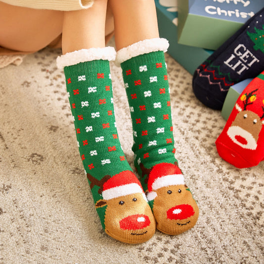 Lambskin floor socks