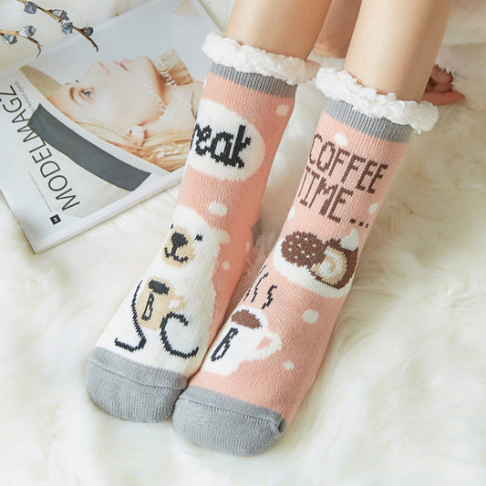 Lambskin floor socks