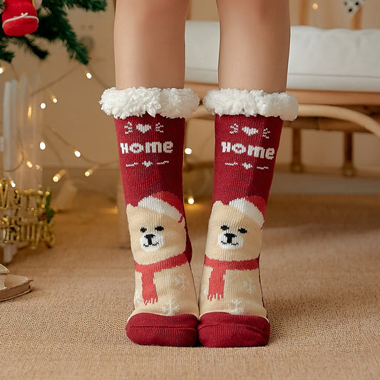 Lambskin floor socks