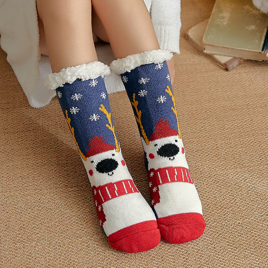 Lambskin floor socks