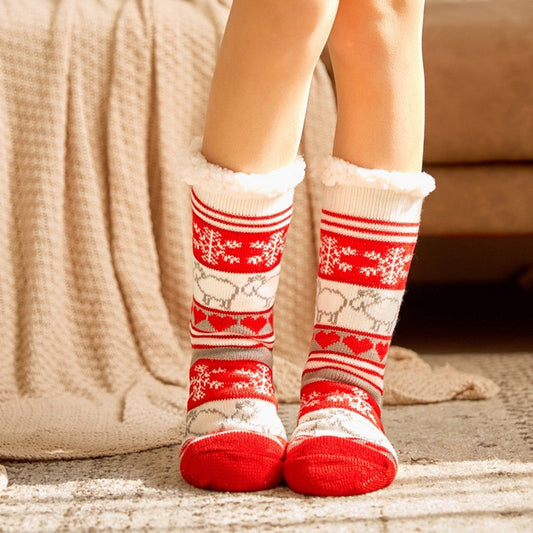 Lambskin floor socks