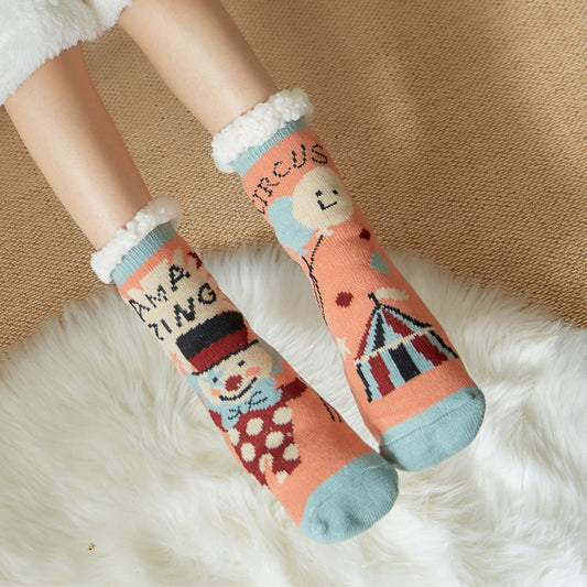 Lambskin floor socks