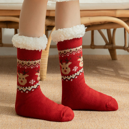Lambskin floor socks