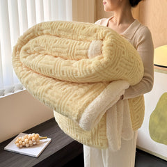 Green tea striped lambswool