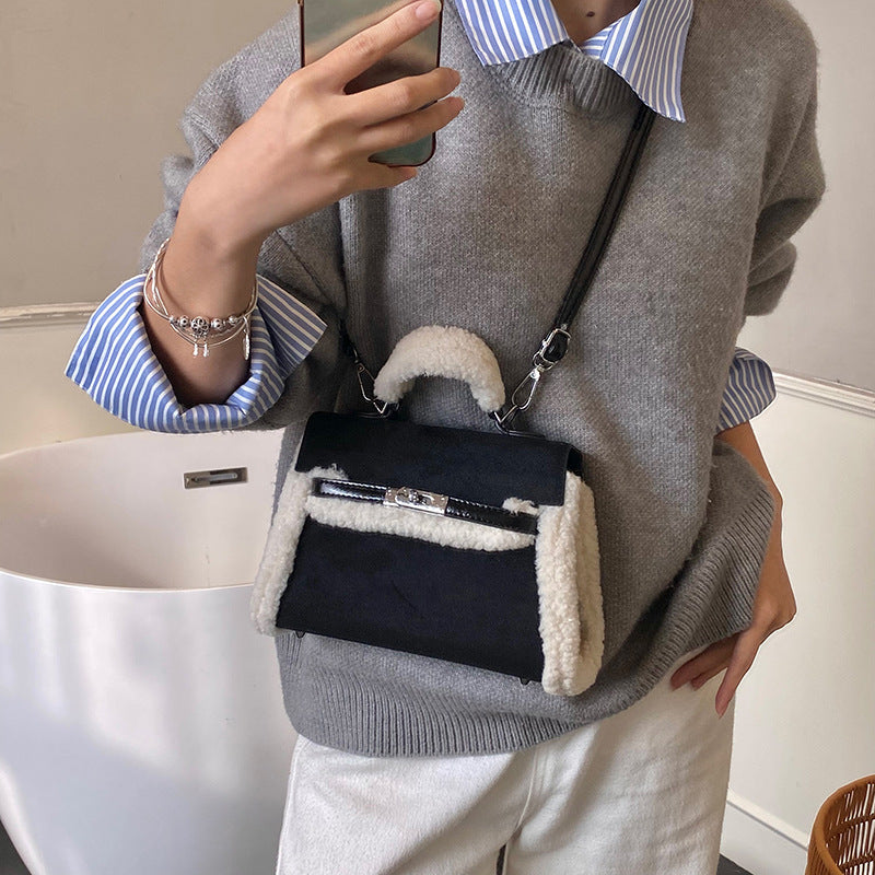 Lambswool Blend Kelly Crossbody Bag