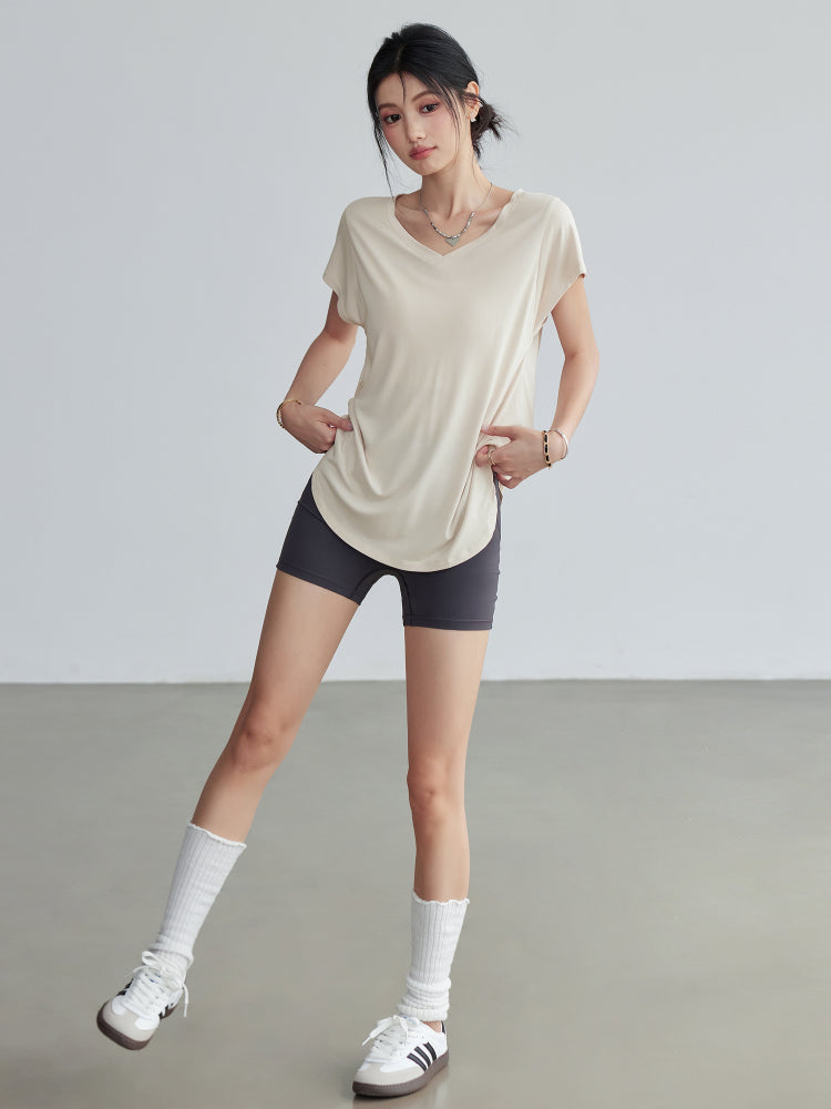 Lan Pattern Loose Slimming Look Fitness Clothing