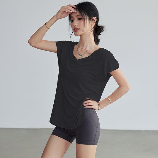 Lan Pattern Loose Slimming Look Fitness Clothing