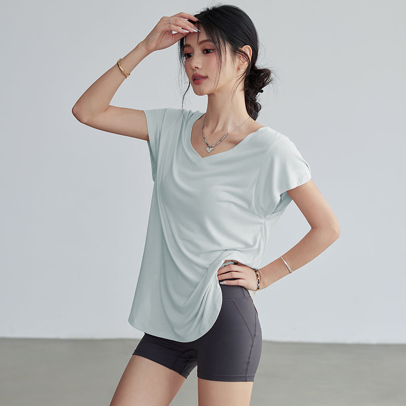 Lan Pattern Loose Slimming Look Fitness Clothing