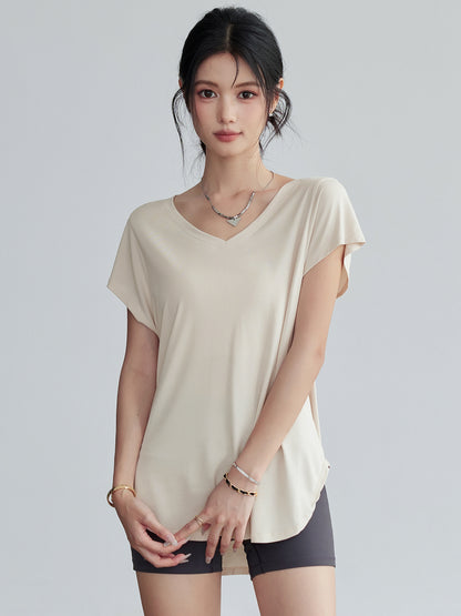 Lan Pattern Loose Slimming Look Fitness Clothing